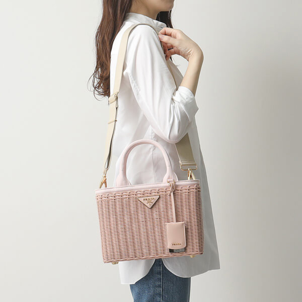 プラダ かごバッグ コピー1BG835 2E28 F0333 WOY バスケット夏 バッグ